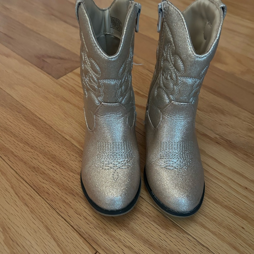 Cat & Jack Glittery Metallic Kids Boots